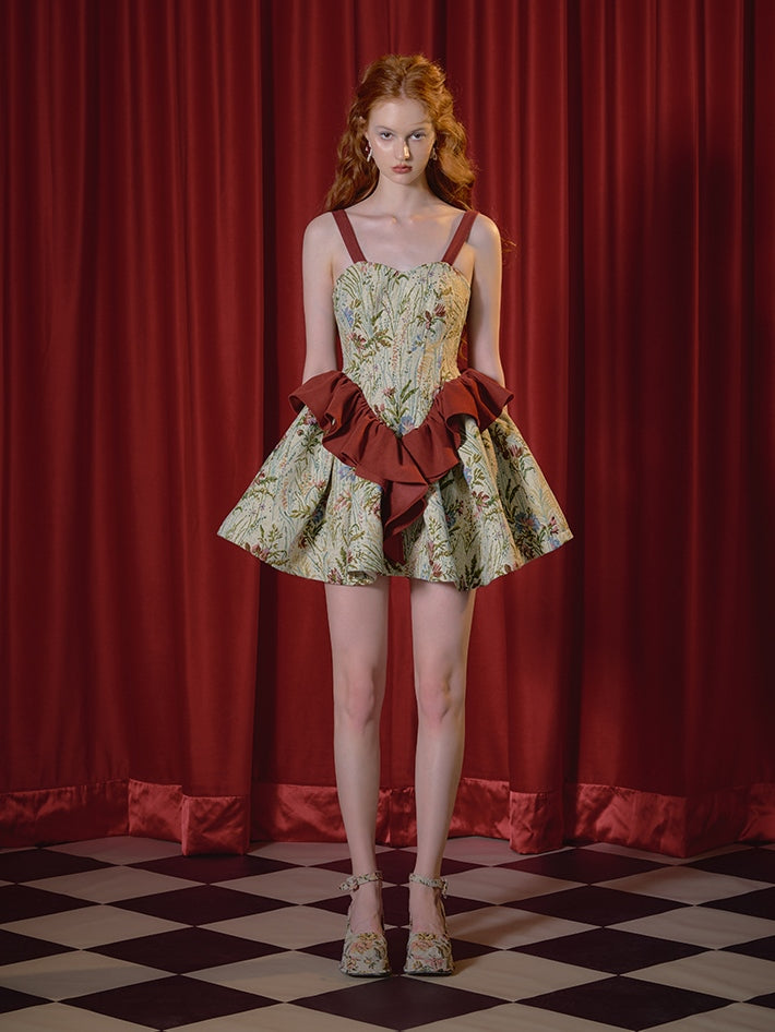 Strap Retro JACQUARD Dress & Leg of Lamb Shirt