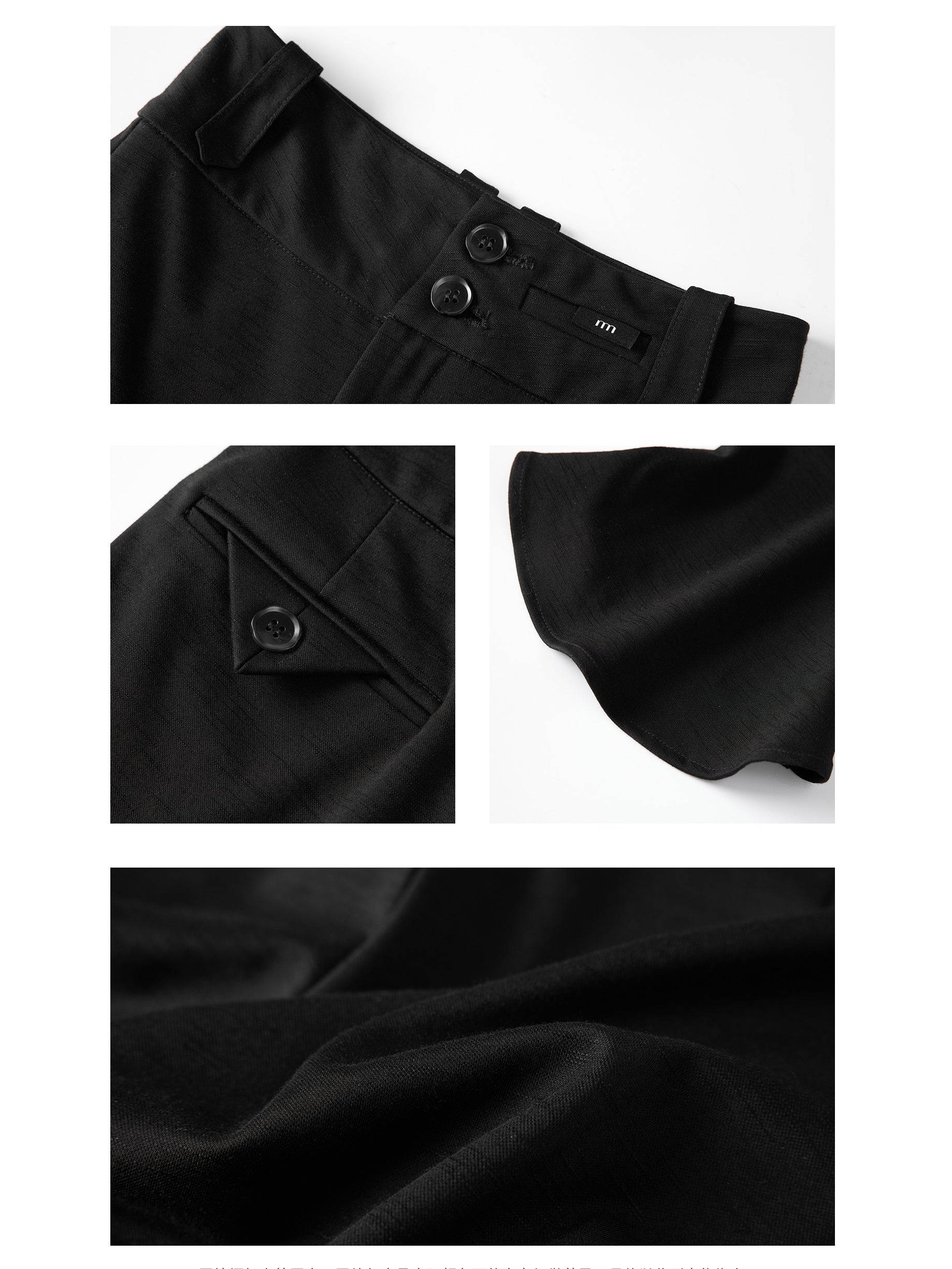 High Waist Elastic Slim Horseshoe Pants