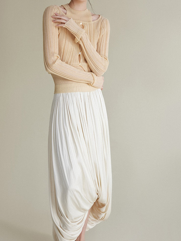 Short Vest & Cardigan TWO-PIECE Set