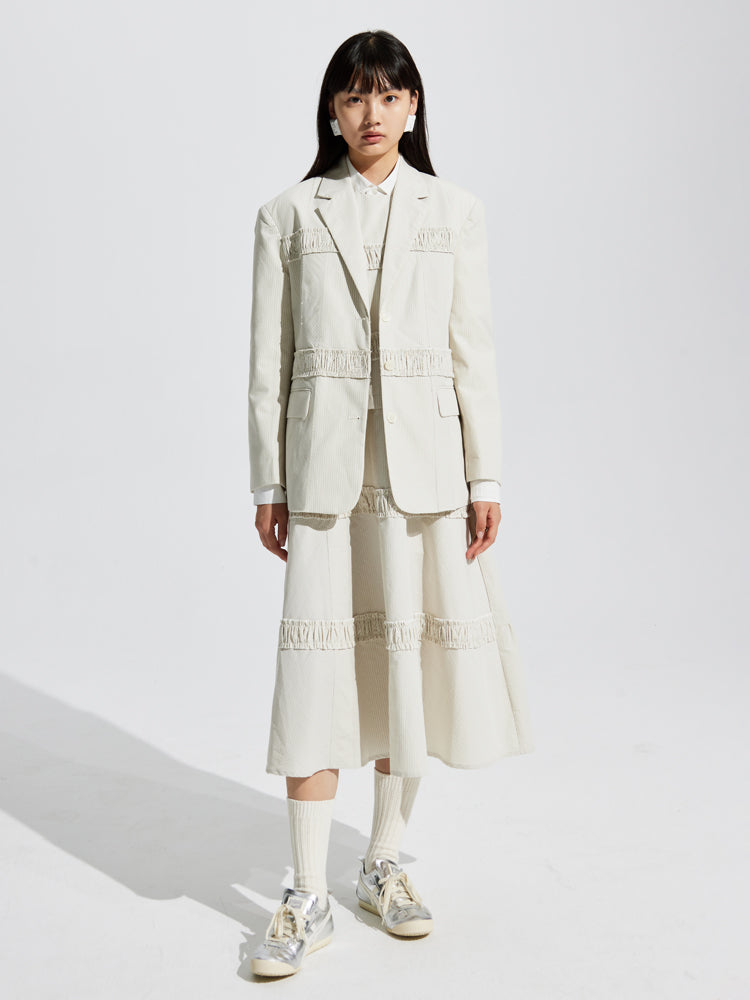 Veste mûre de rattrapage longue modeste naturelle