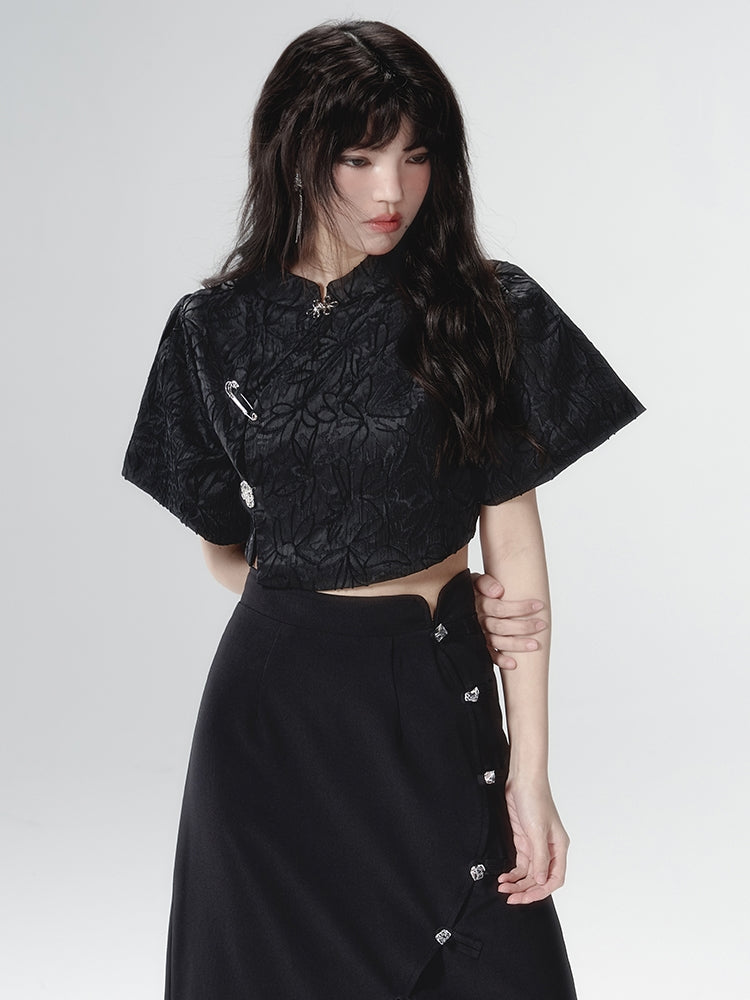 New CHINESE SHORT TOP & SKIRT