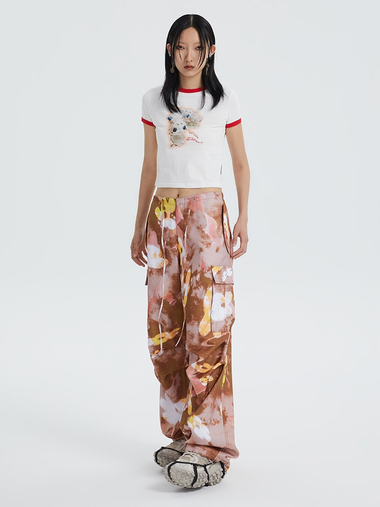 American Vintage Print Slim T-Shirt