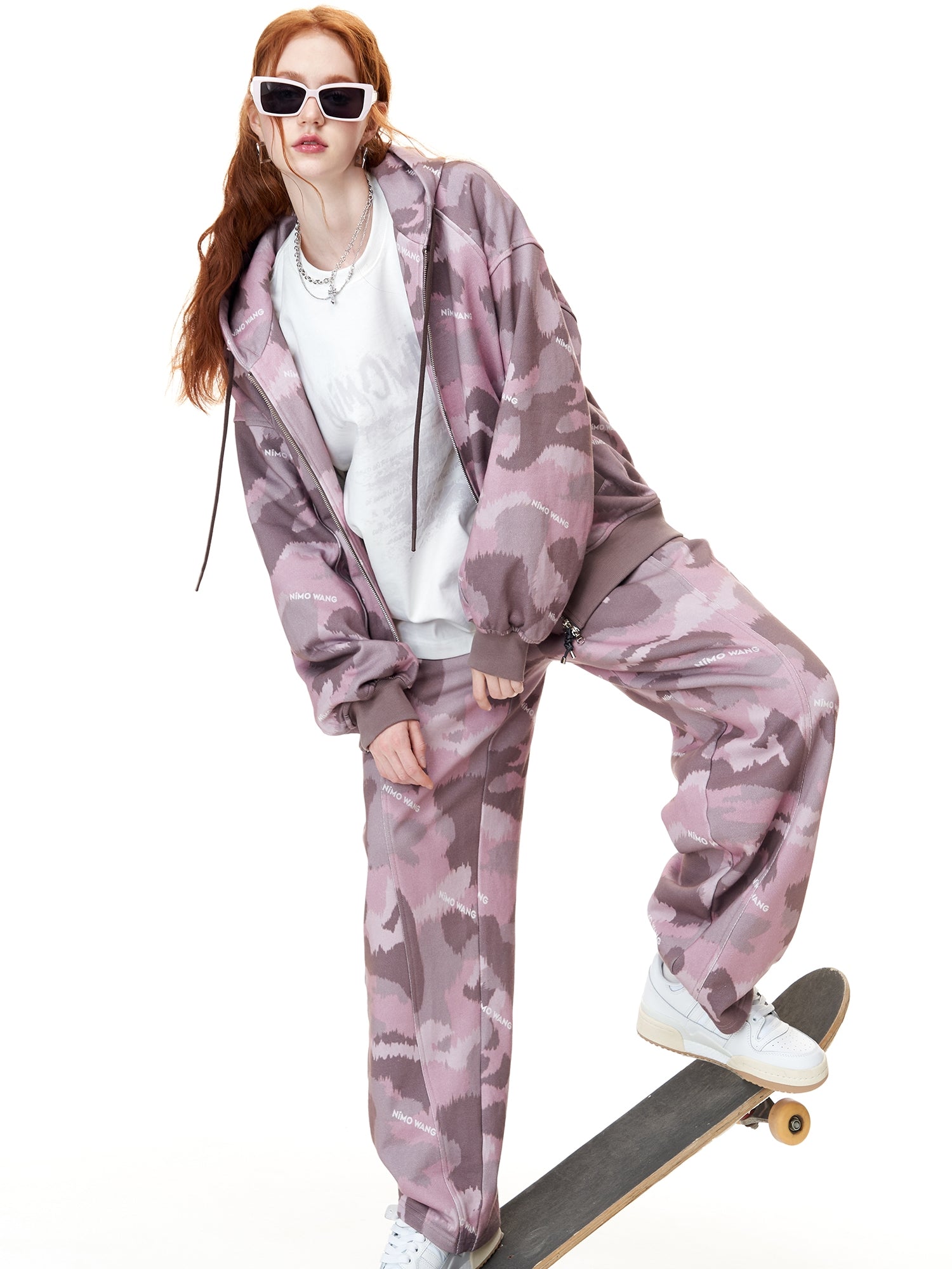 위장 A- 라인 치마 및 바지