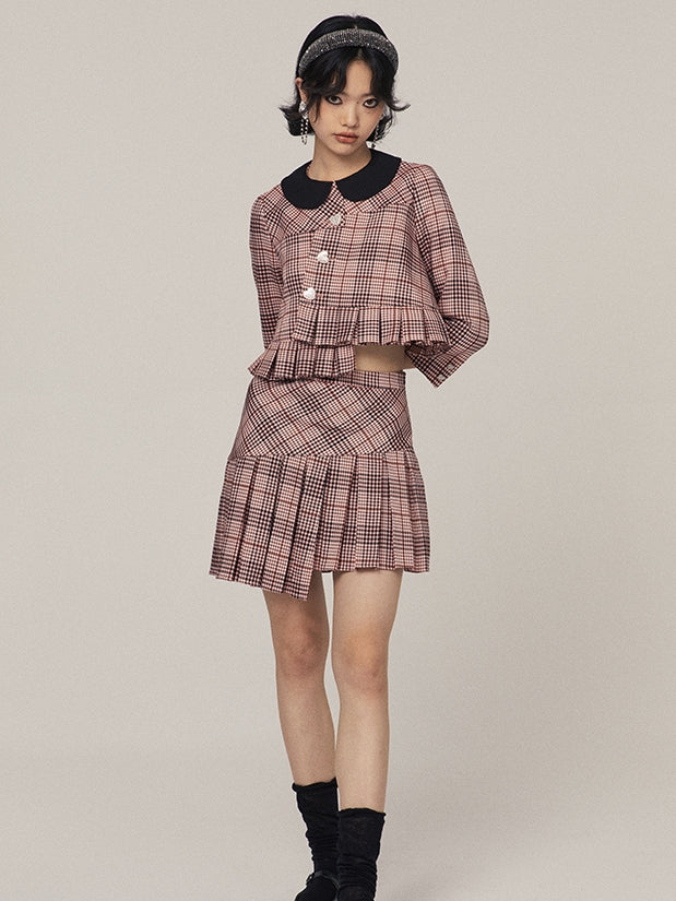 Veste à plaid rétro