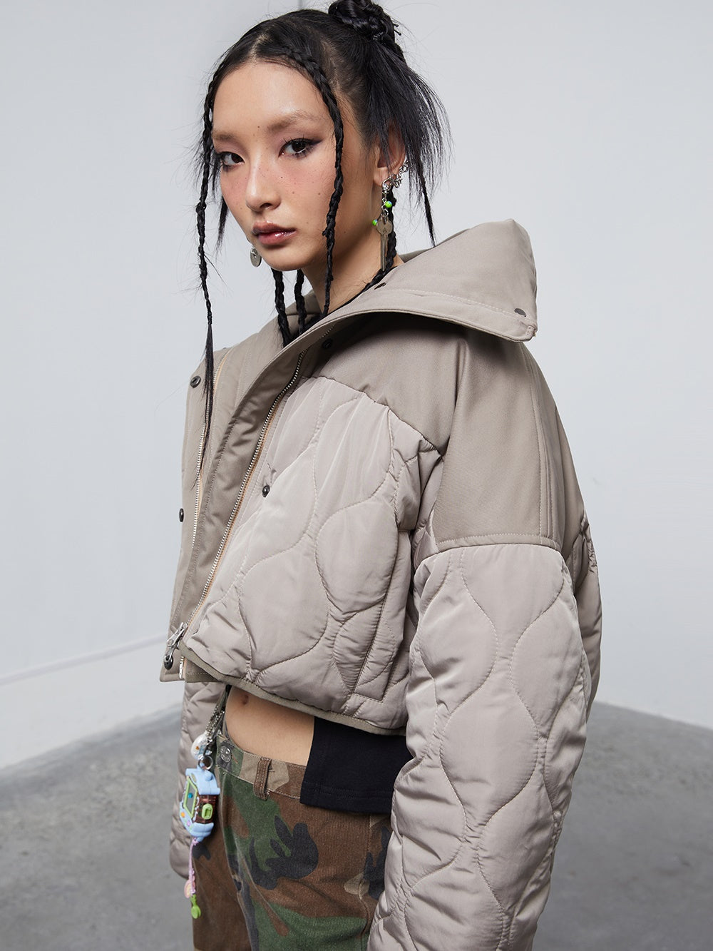 Kaufmantel Zipper -Mantel