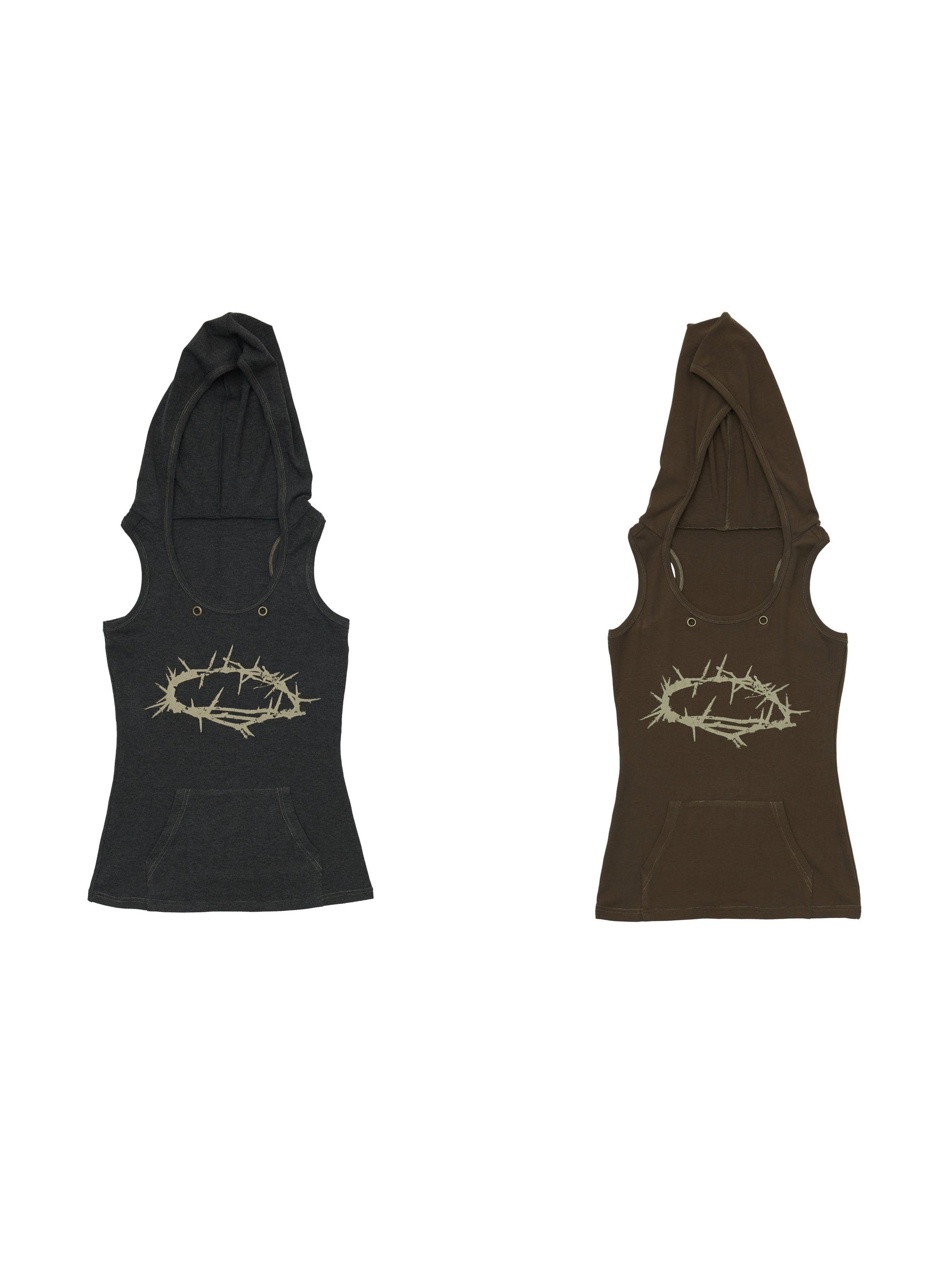 고탄성 슬림 핏 소매 인쇄 까마귀