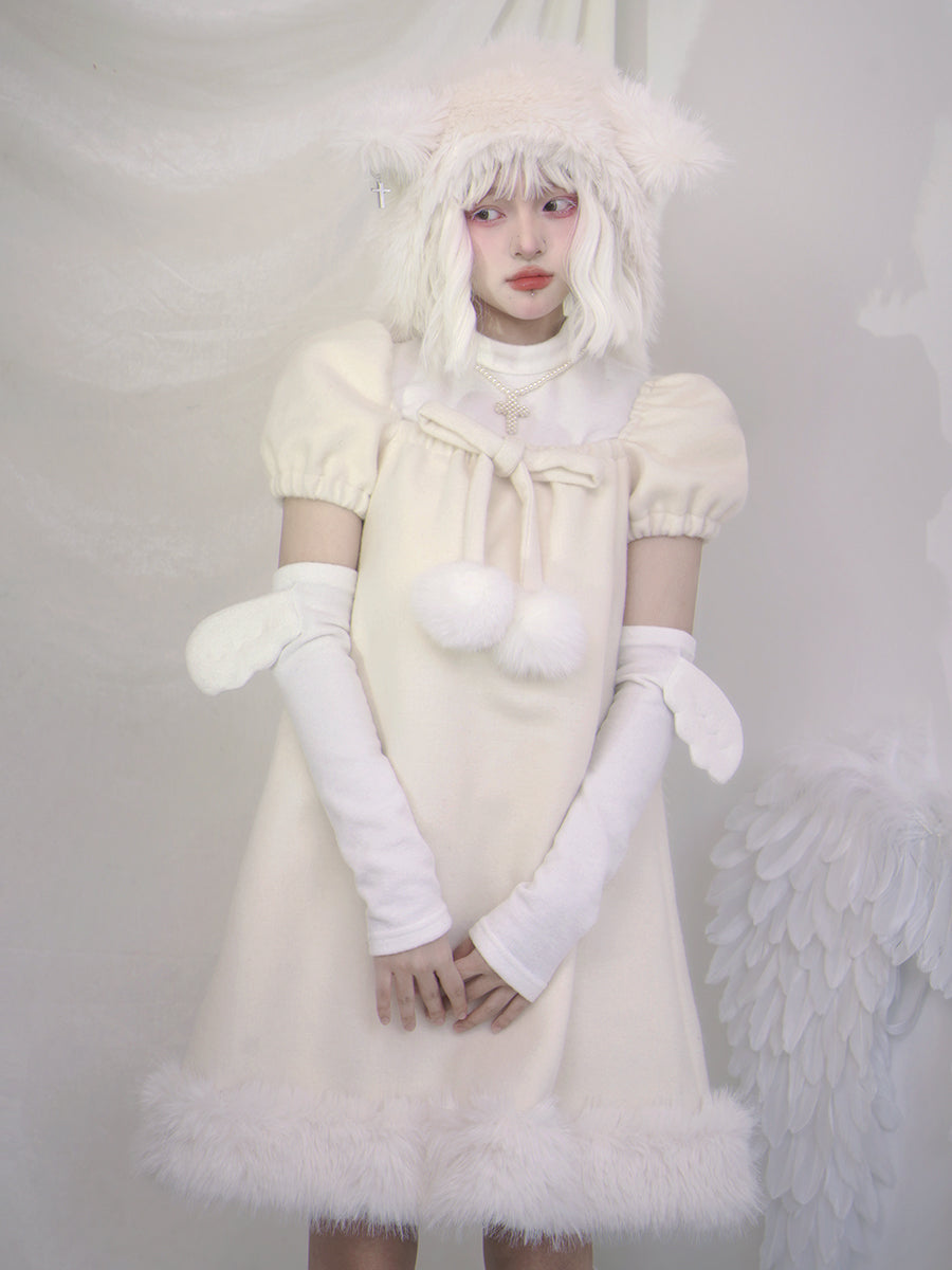 Split-Sleeed T-Shirt & Small Wings Short-Sleeed