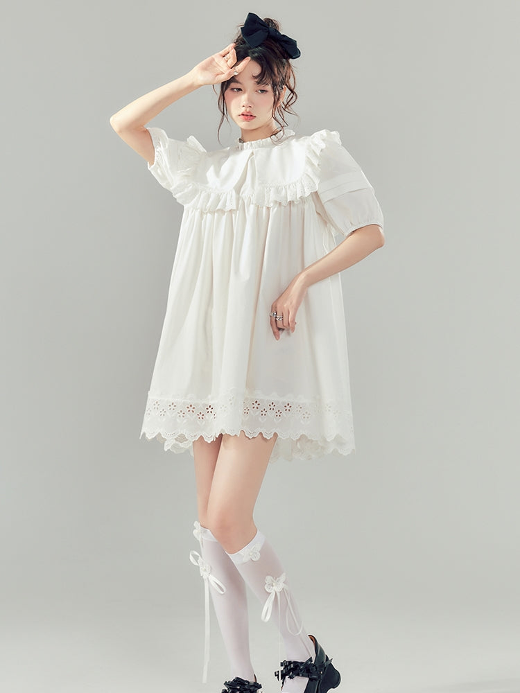 Classical Frill Girly Lace One-Piece