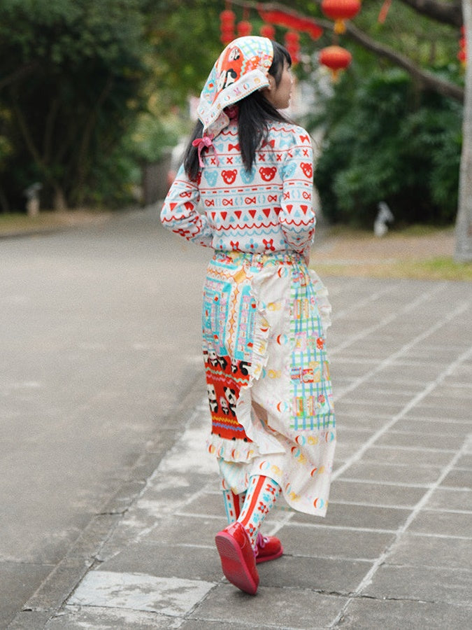 머리를 날씬한 니트 스웨터