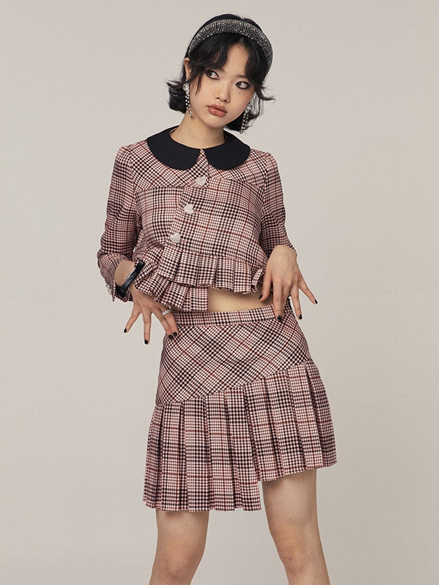 Veste à plaid rétro