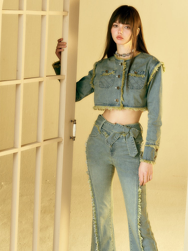 Gurt Rohkante Micro Slim Jeans