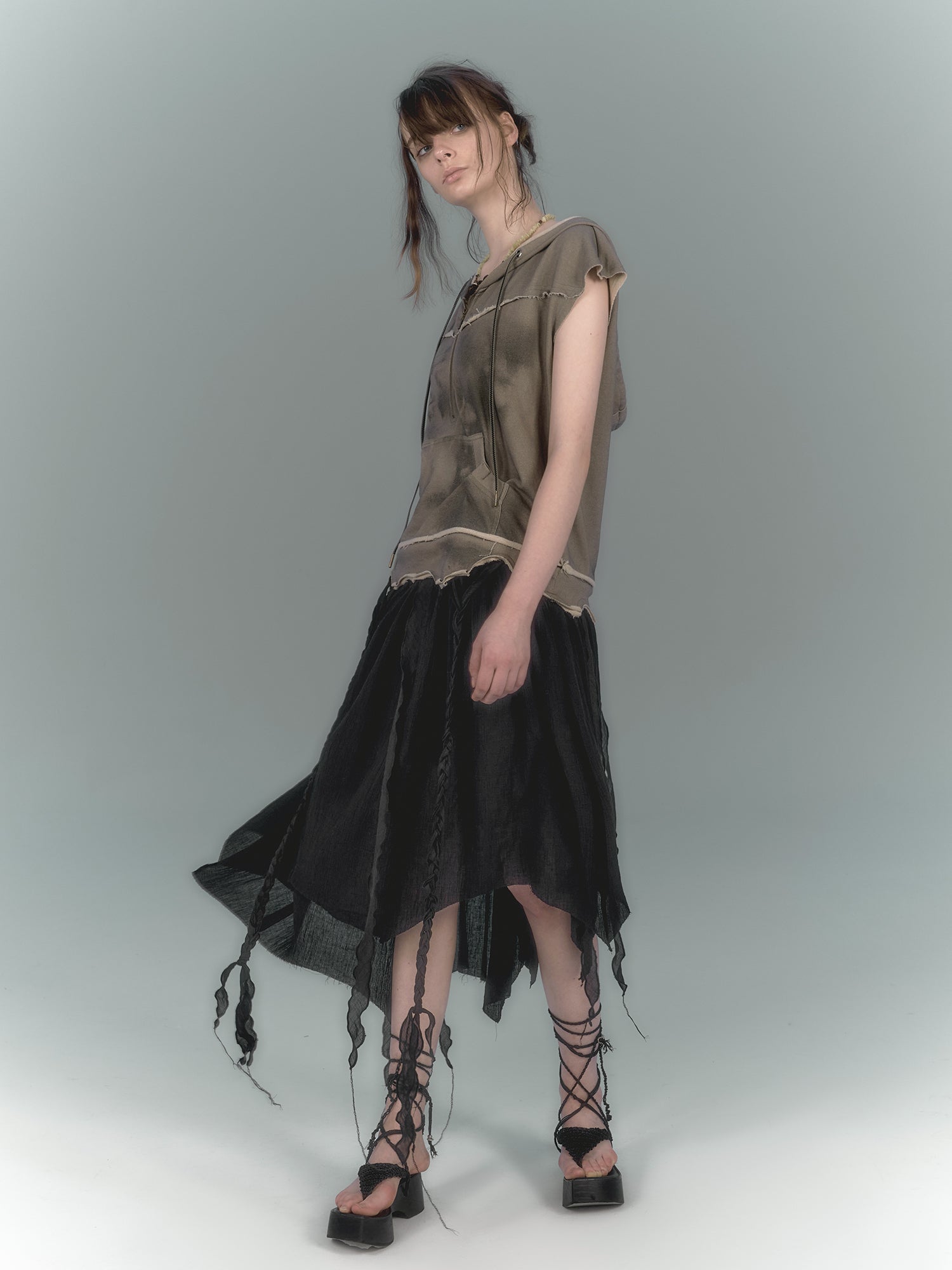 Irregular Tulle Skirt