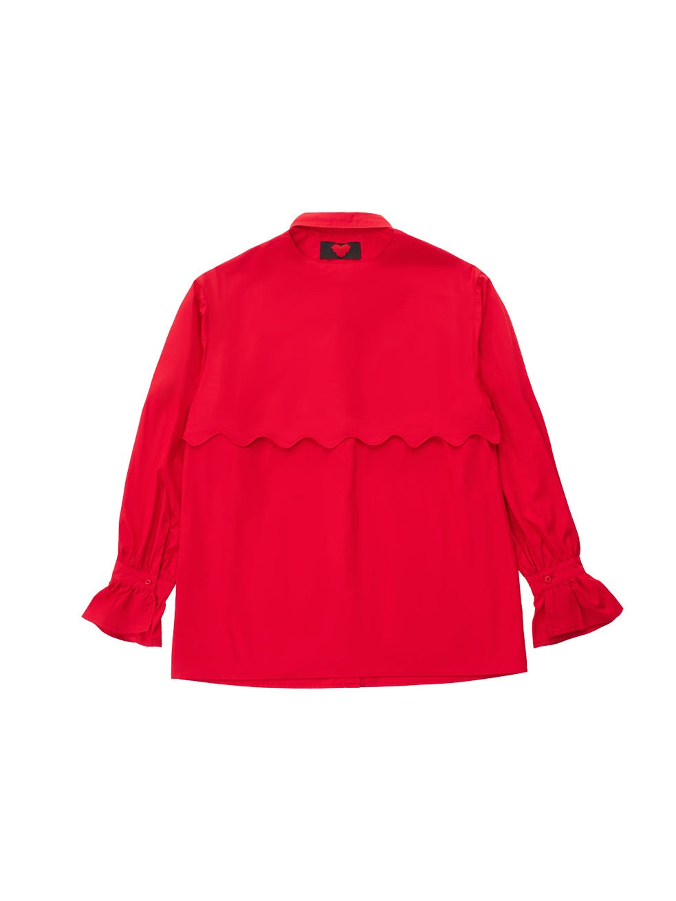 Double-Layer Hollow Deconstraction Splicing Loose Shirt