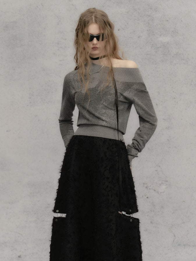 ONE-SHOULDER PULLOVER