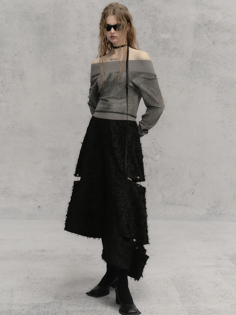 ONE-SHOULDER PULLOVER