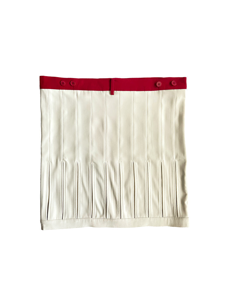 Niedrige Taille locker Hohlrock