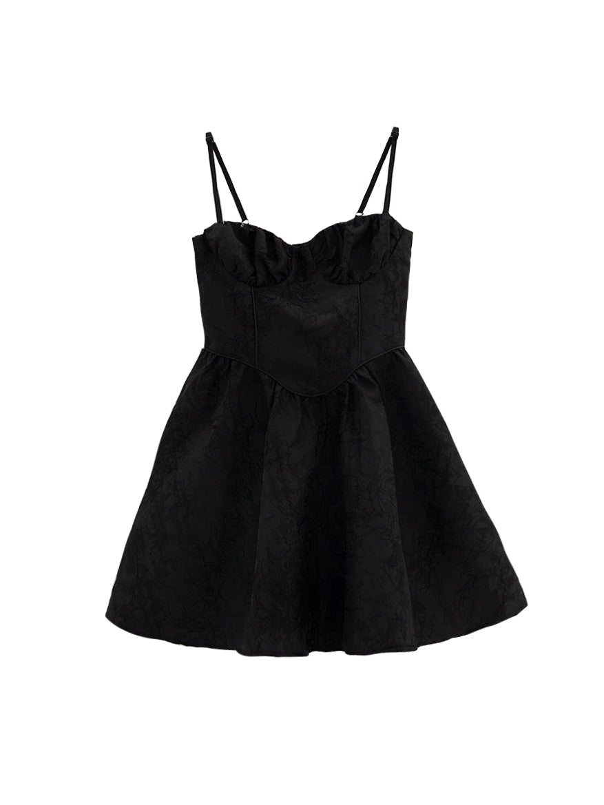 Jacquard bestickte Schleuderkleid