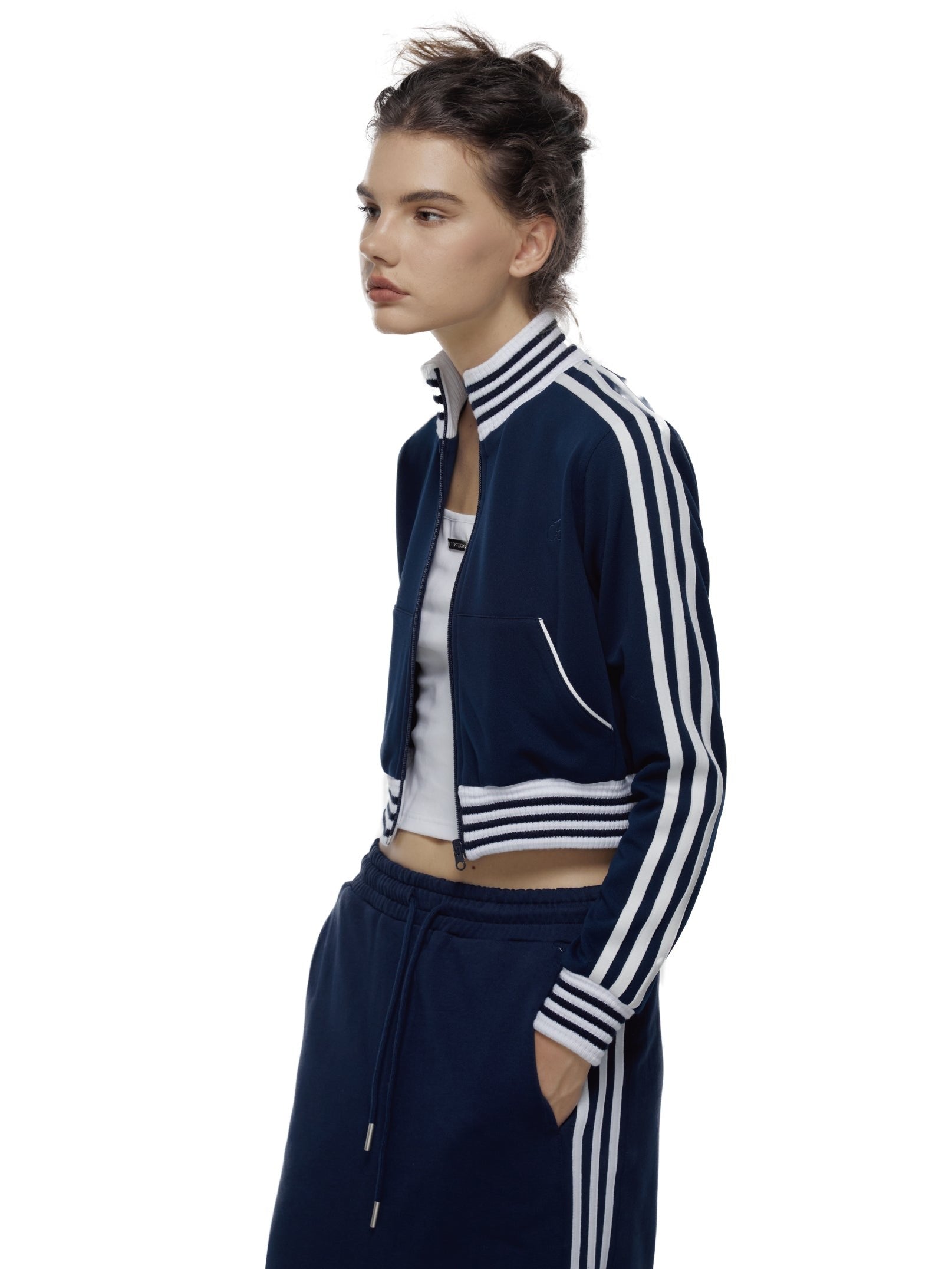 Crop Sporty Jacket & Skirt