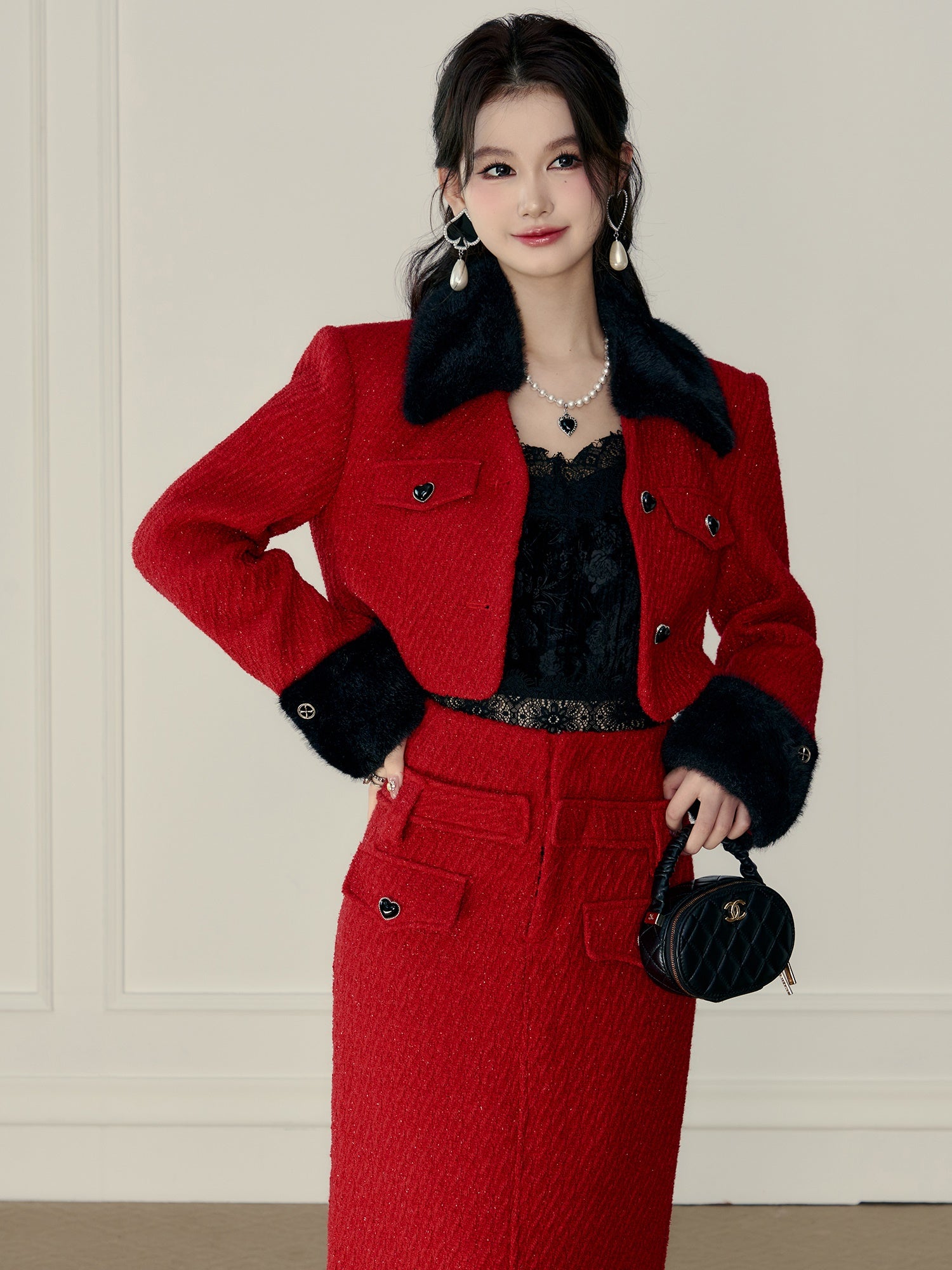 Retro Revers Short Jacket & gerade Rock