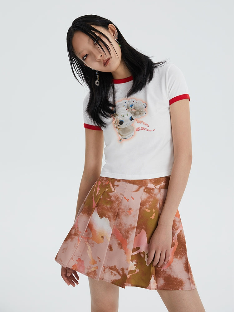 American Vintage Print Slim T-Shirt