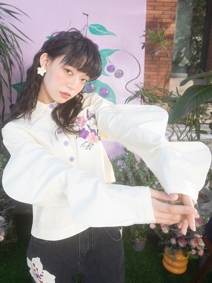 Kirschblüte Stickerei