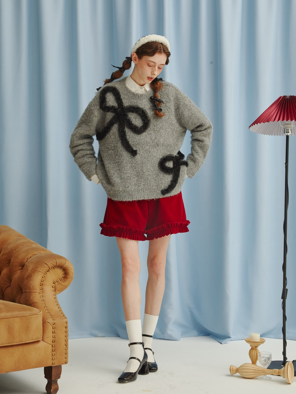 Süße süße Band Stickpullover stricke