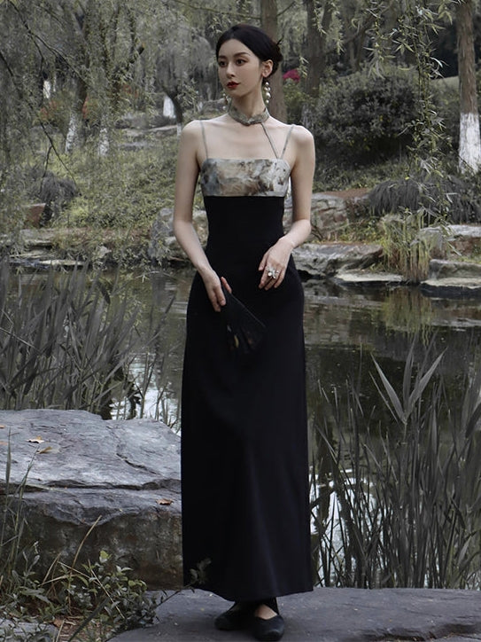 서스펜더 드레스를 인쇄하십시오