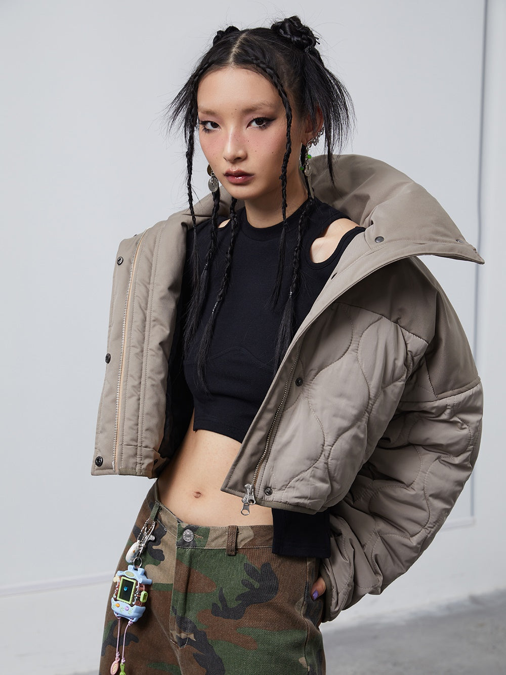 Kaufmantel Zipper -Mantel