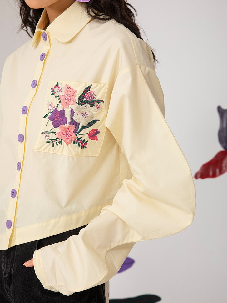 Kirschblüte Stickerei