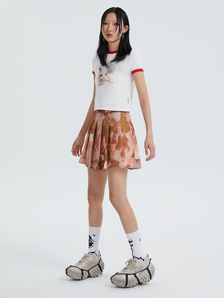 American Vintage Print Slim T-Shirt