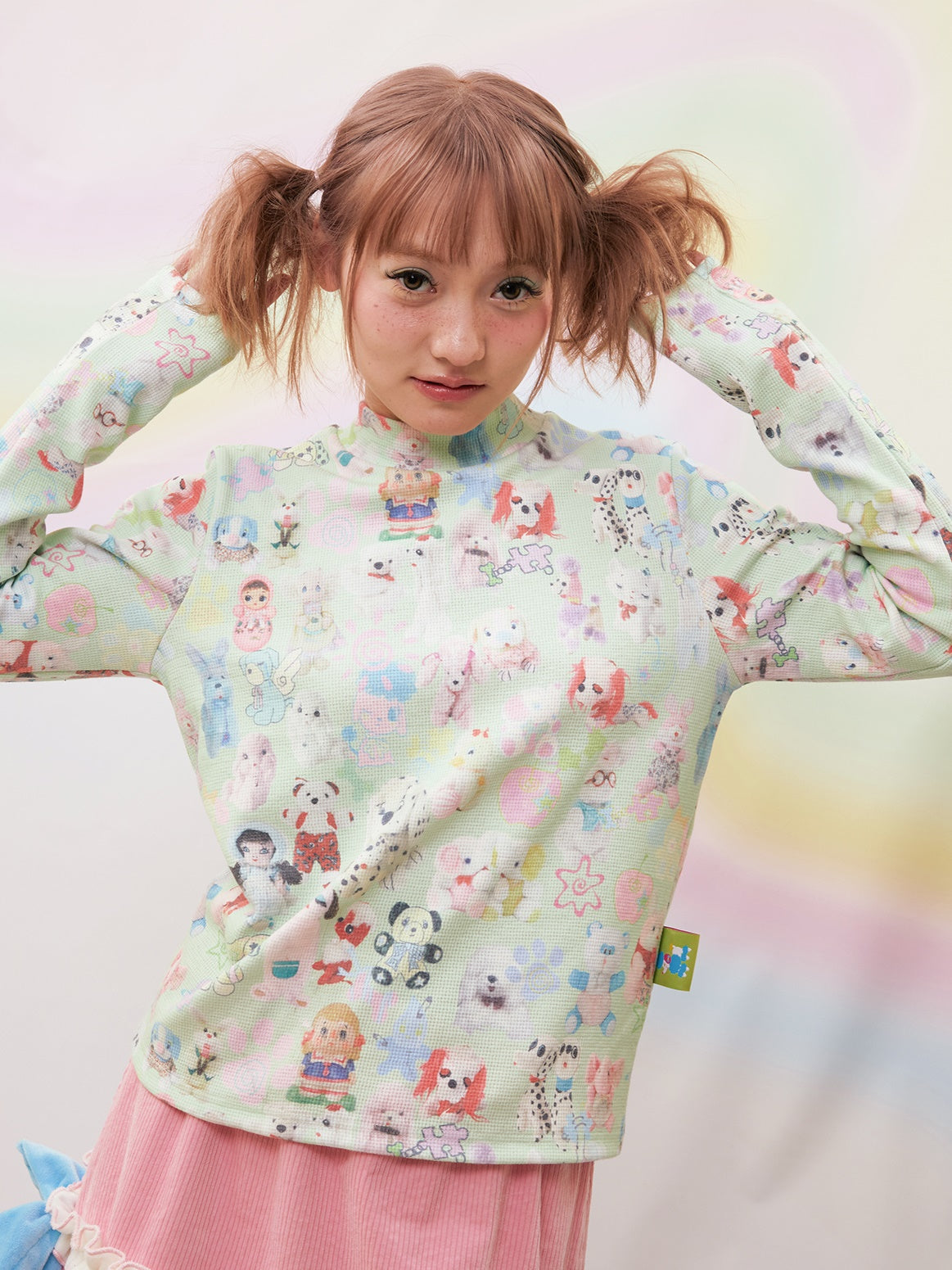 인쇄 된 바닥 셔츠