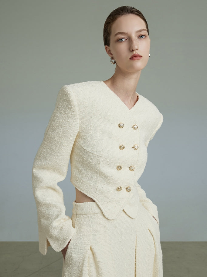 French Retro Small Fragrance Jacket & Skirt