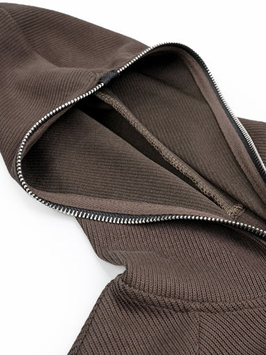 Contrast Color Pullover Hoodie