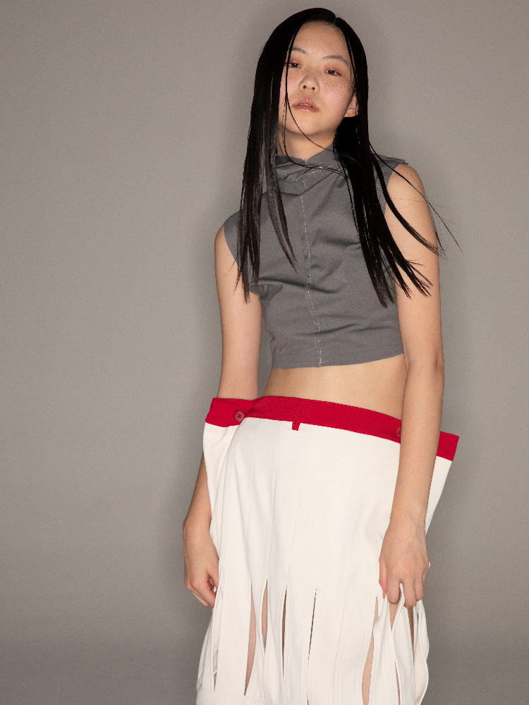 Niedrige Taille locker Hohlrock