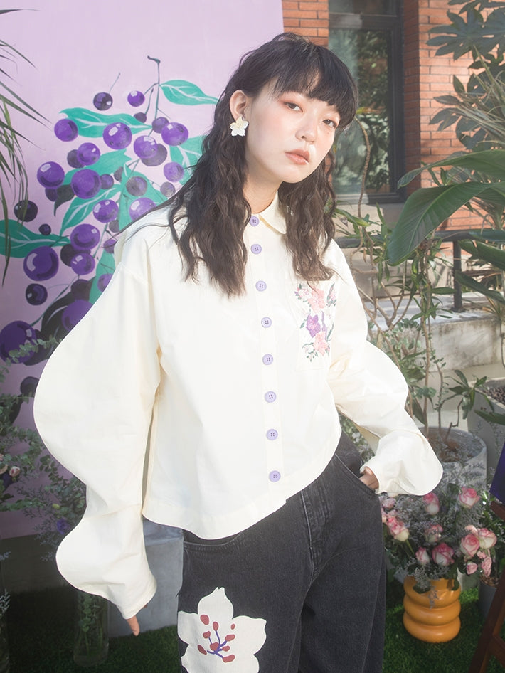 Kirschblüte Stickerei