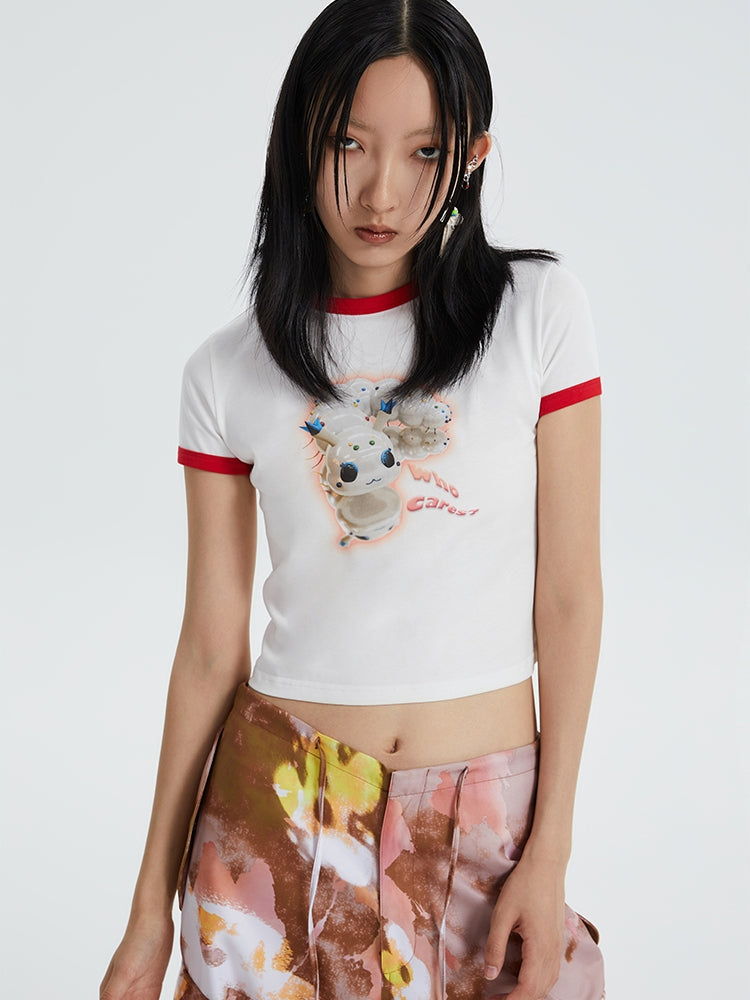 American Vintage Print Slim T-Shirt