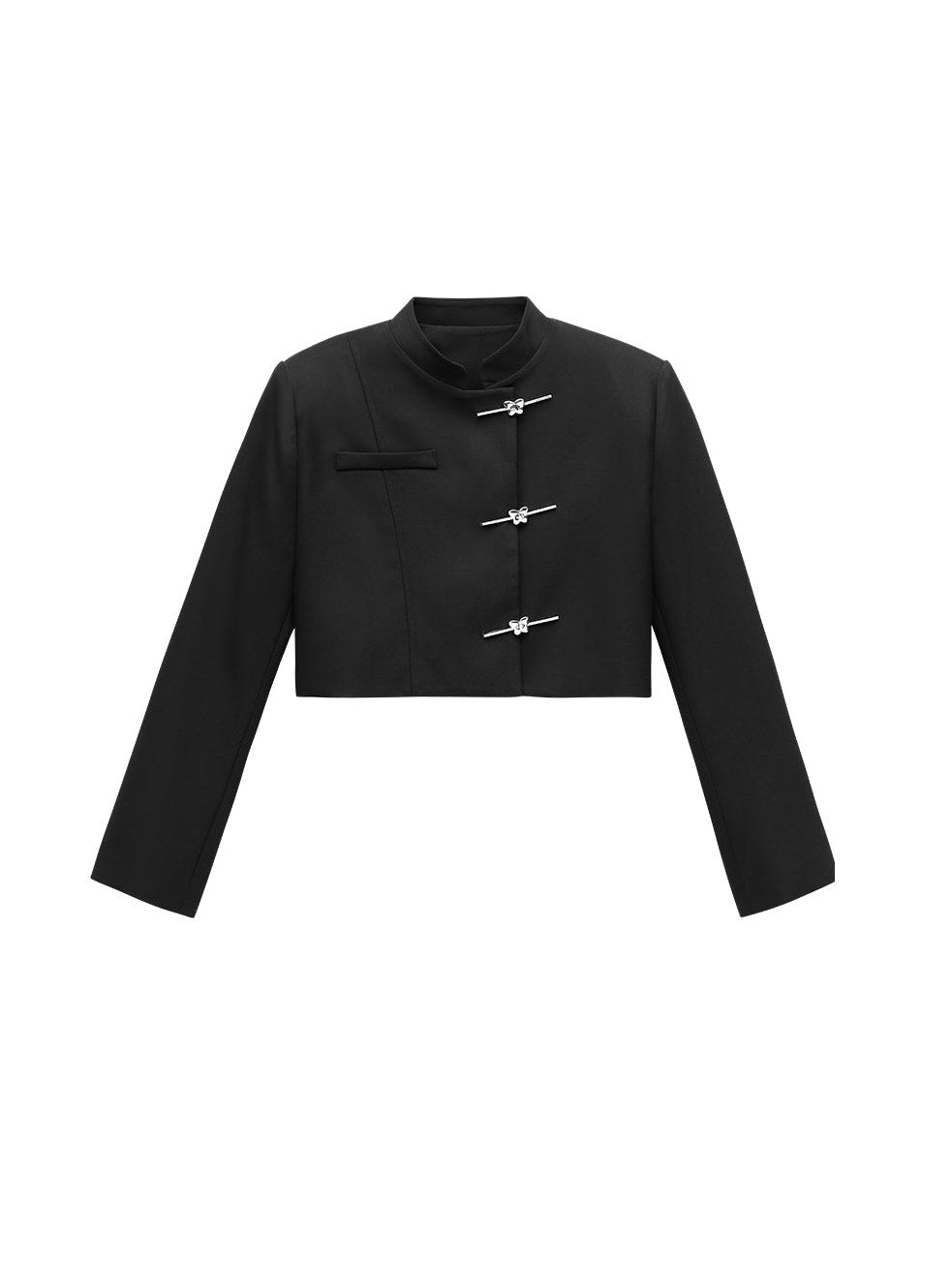 중국 스타일 로우 웨이스트 스커트 및 짧은 재킷