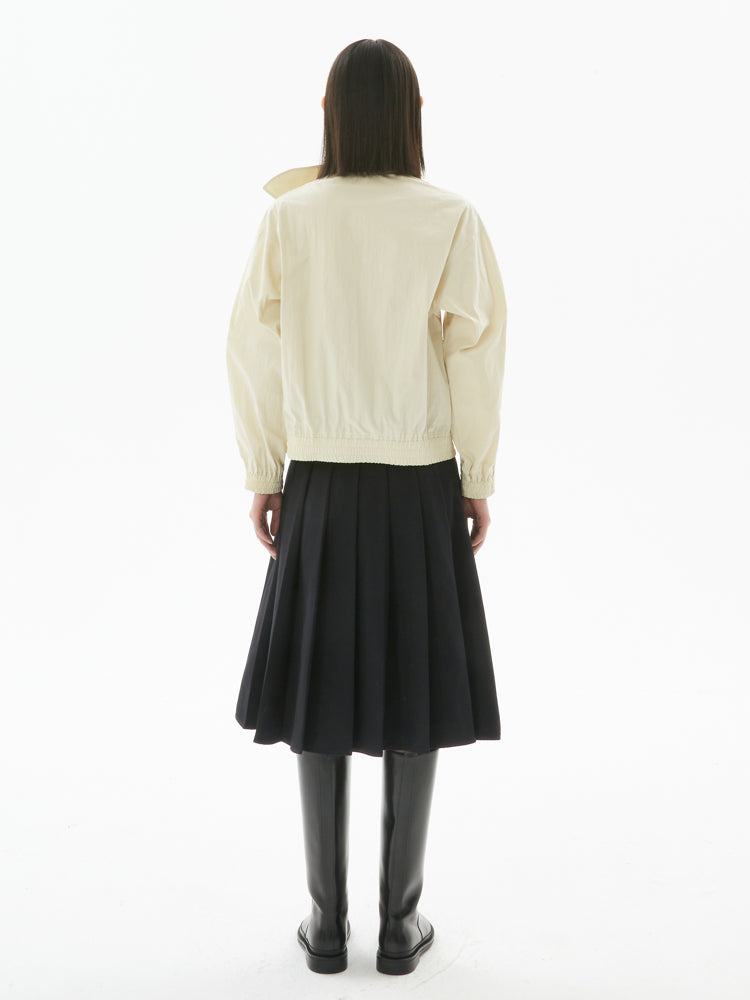 Hohe Taille -Faltenrock