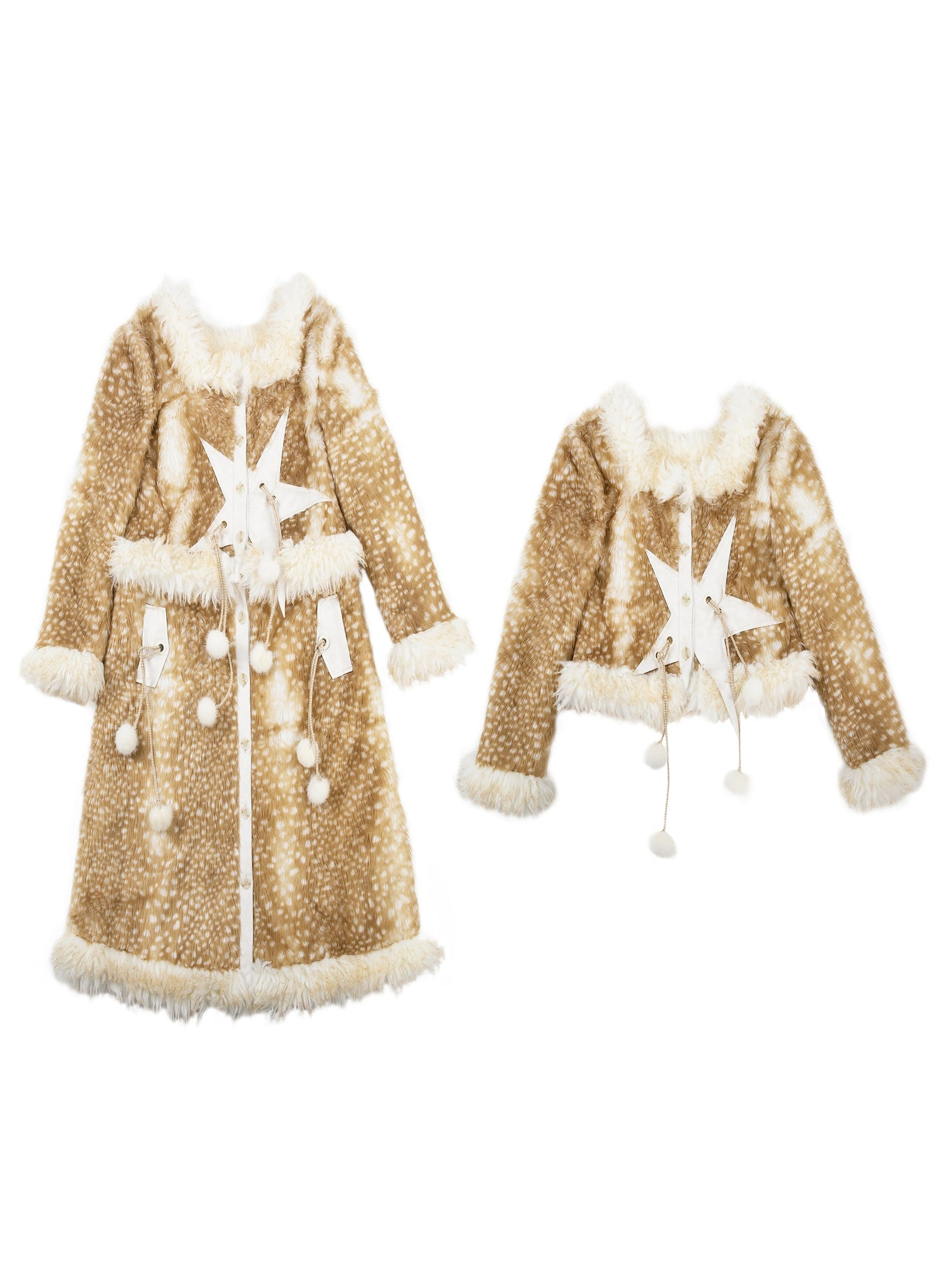 Detachable Two-Wear Furry Long Coat