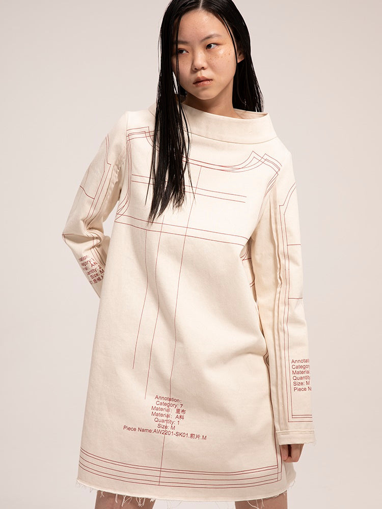 느슨한 해협 틈새 드레스