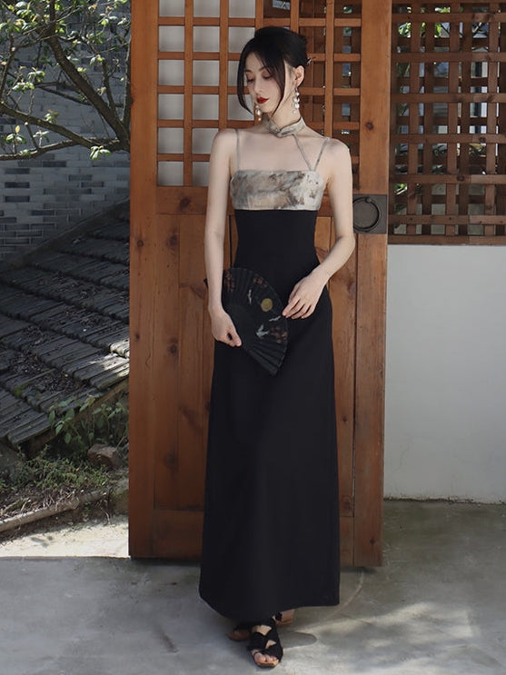 서스펜더 드레스를 인쇄하십시오