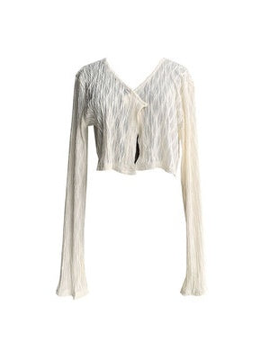 중국 스타일의 인쇄 된 슬리브 스 드레스 & 카디건 셔츠