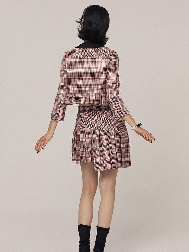 Veste à plaid rétro