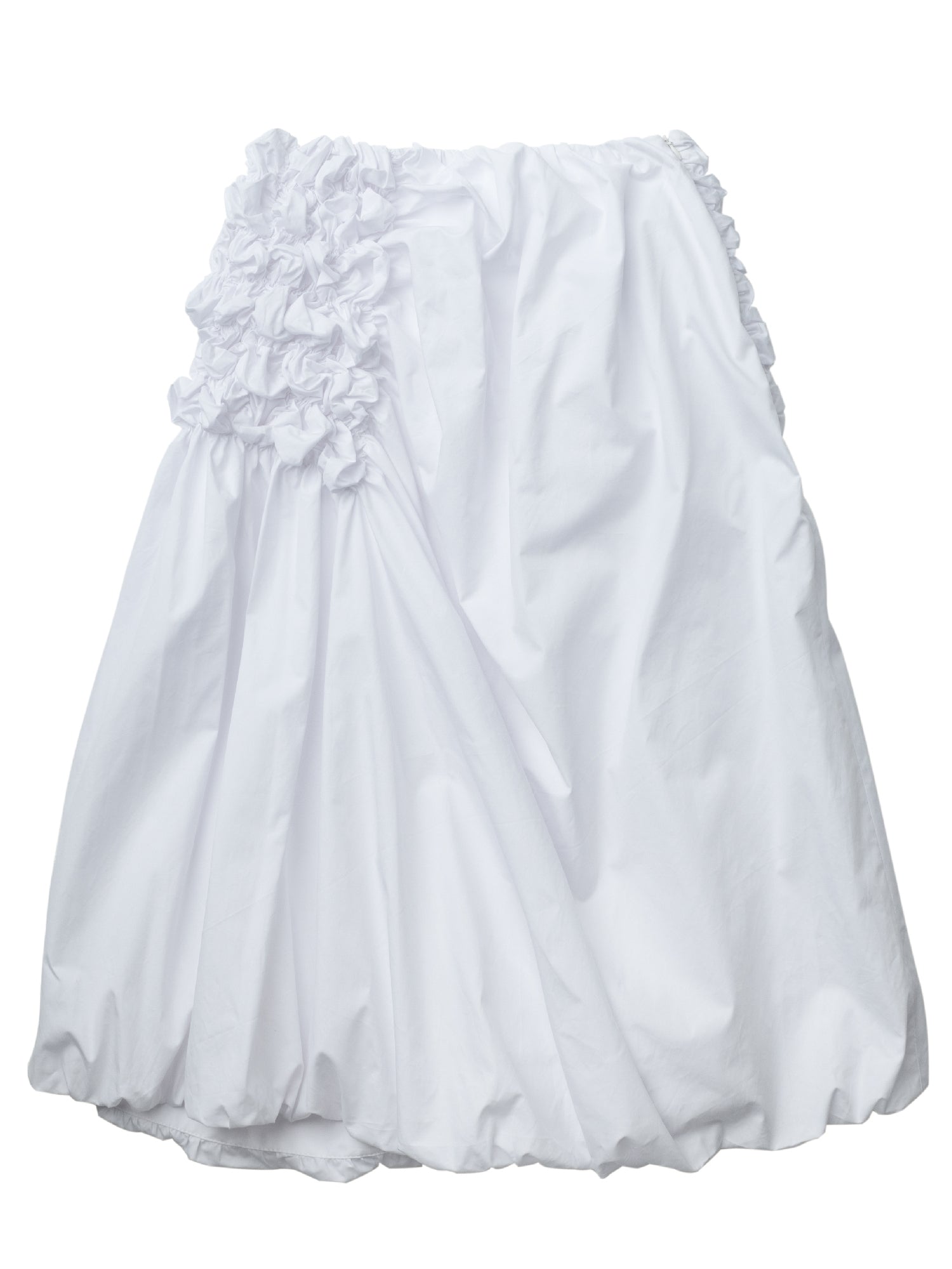 Asymmetric Pleated A-Line Skirt