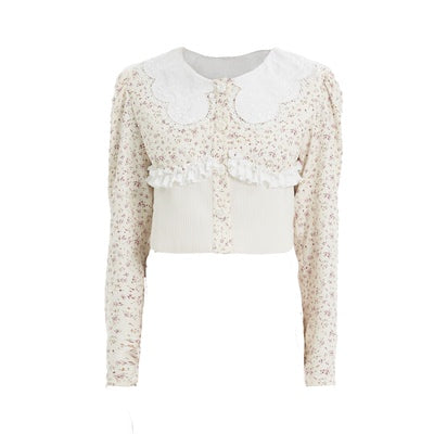 플로럴 탑 스커트 슈트