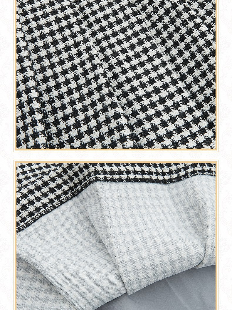 Plaid Short Pleats Skirt