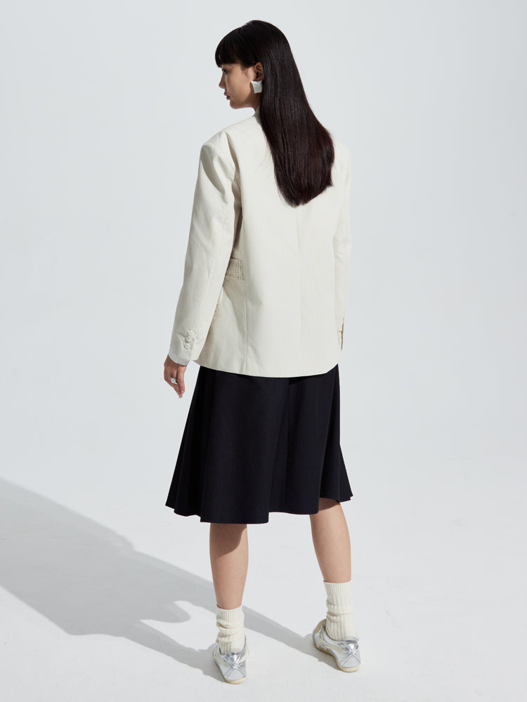 Veste mûre de rattrapage longue modeste naturelle