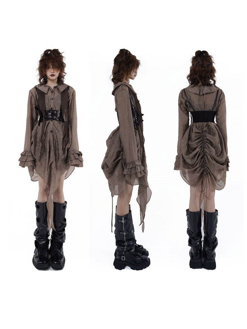 케이크 소매 셔츠