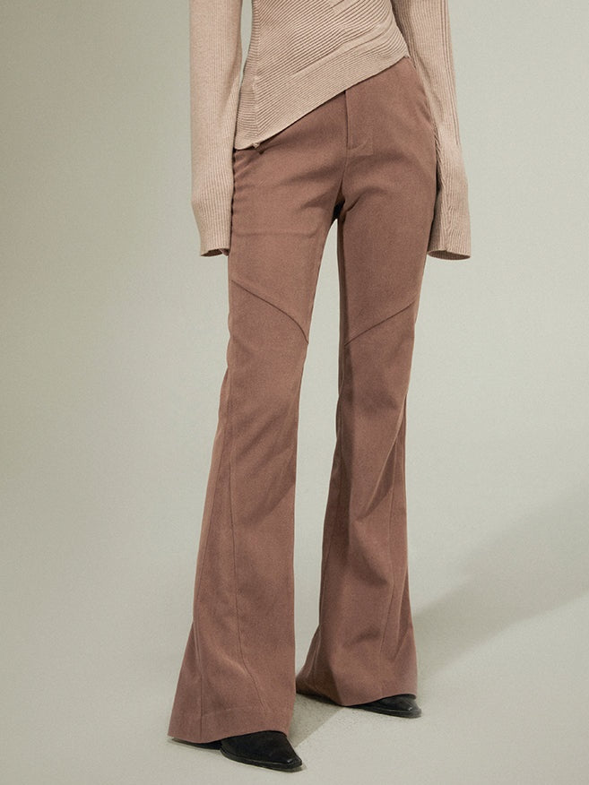 Split -Linie leicht ausgestellte Hose