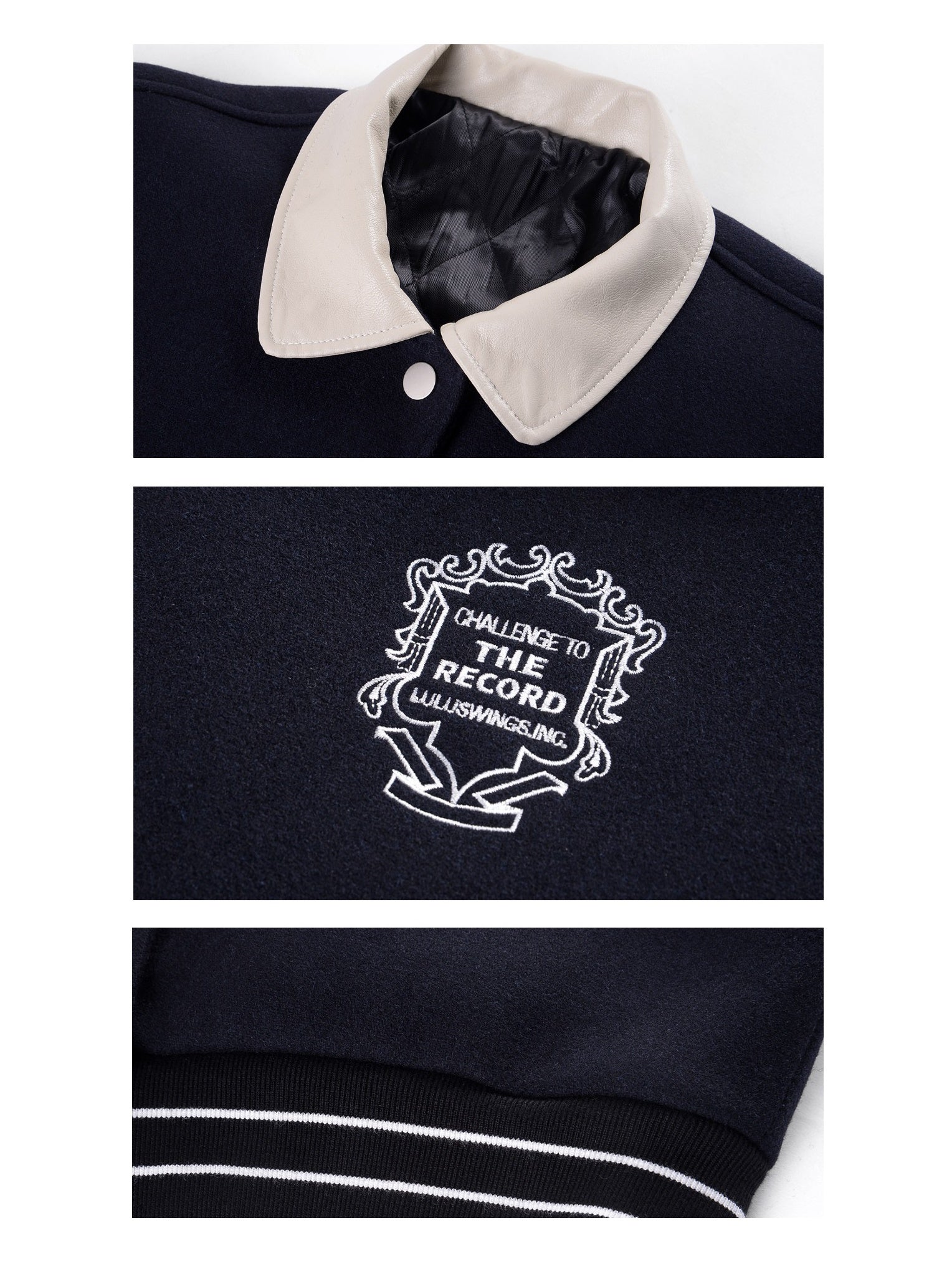 Wool Quilted Baseball Jacket & Skirt